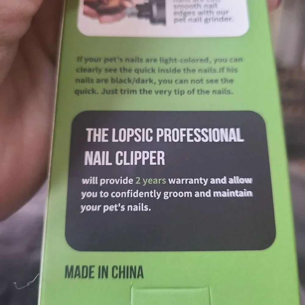 Lopsic‎ Clipper For Pet Nails Professional Quality New In Box